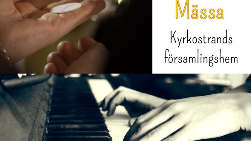 Pianospel, oblat i handflatan