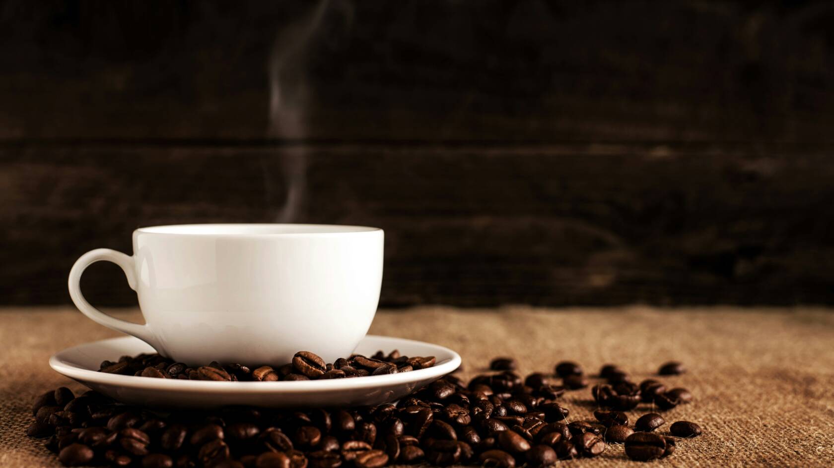 rykande kaffekopp